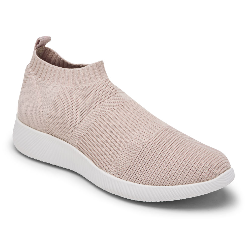 Rockport Singapore Womens Sneakers - City Lites Robyne Knit Pink - OB7054628